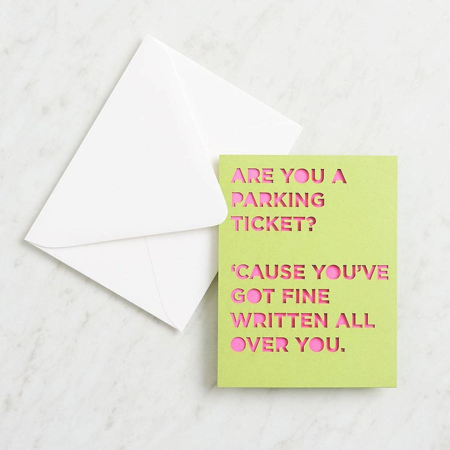 Parking Ticket Love Card