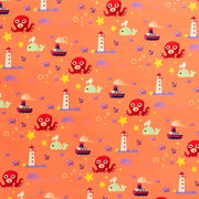 Sea Creatures Flat Wrap