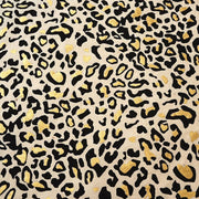 Gold Foil Cheetah Print On Cream Handmade Paper