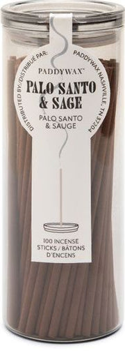 Palo Santo and Sage Incense in Glass Jar -100 Sticks