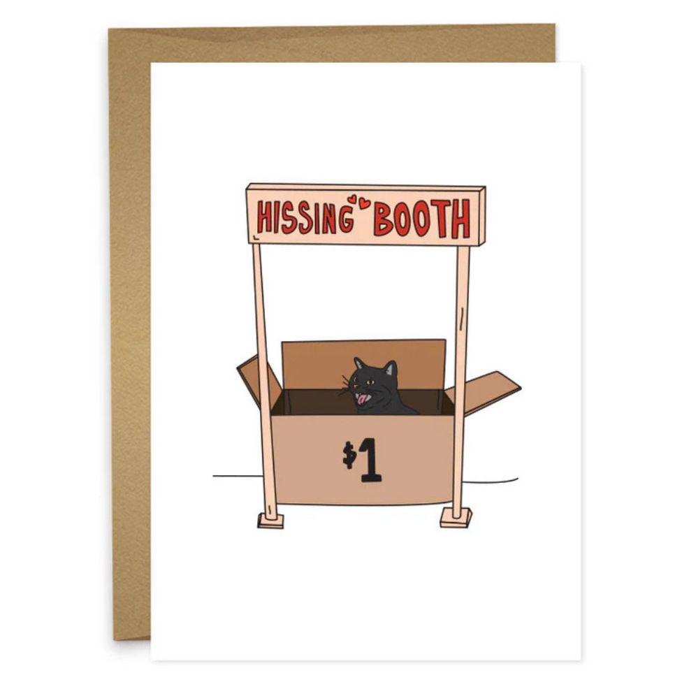 Hissing Booth Humor Greeting Card
