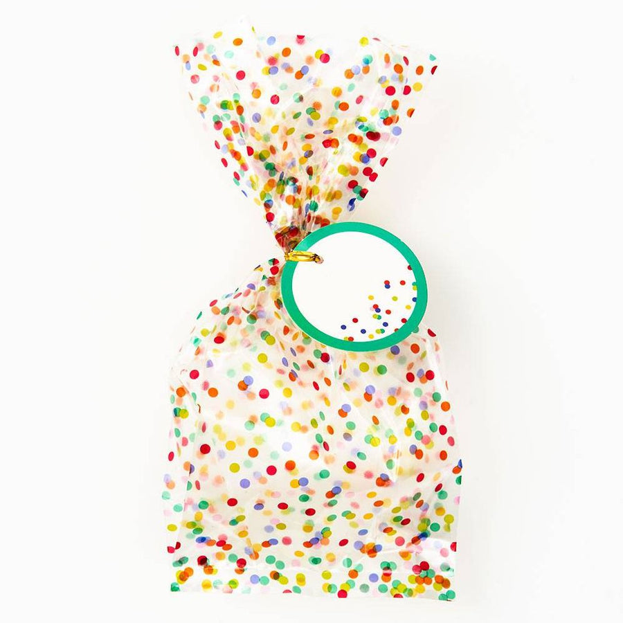 Multicolor Dots Cellophane bags