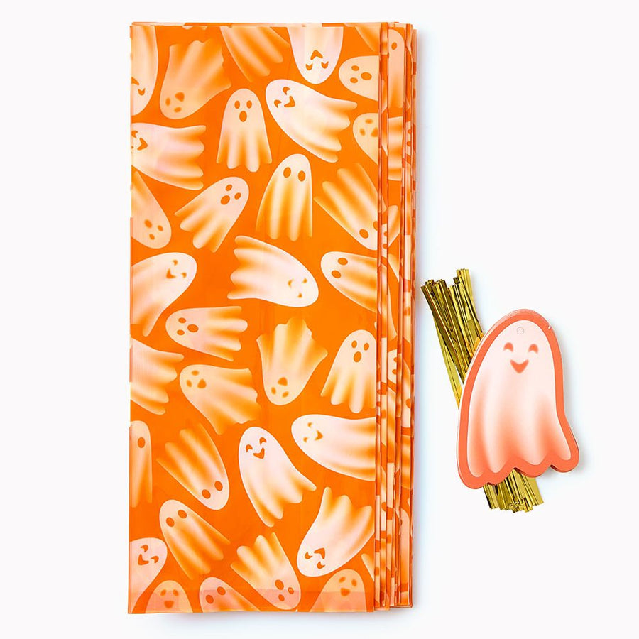 Halloween Happy Ghosts Cello Bags Set of 15