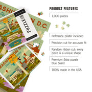 Washington DC Geometric Activities 1000 Piece Puzzle