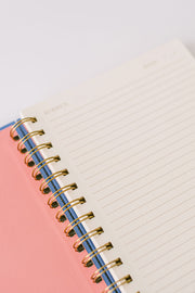 Stamp Pattern Writer's Spiral Notebook