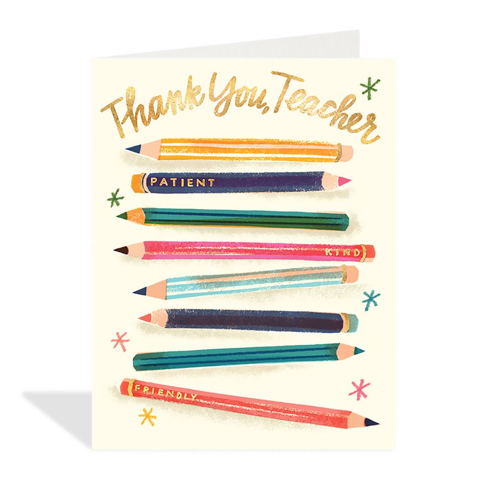 Thank You Teacher Pencils Card