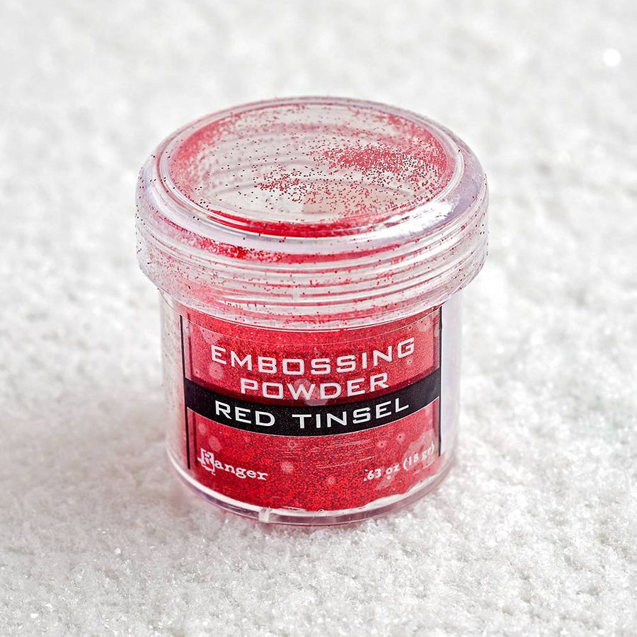 Red Tinsel Embossing Powder