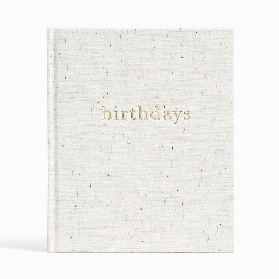 Oatmeal Speckle Birthdays Book