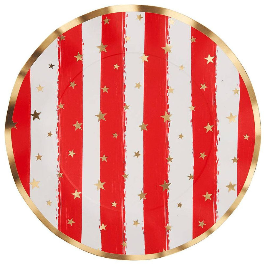 Patriotic Confetti Dinner Plates
