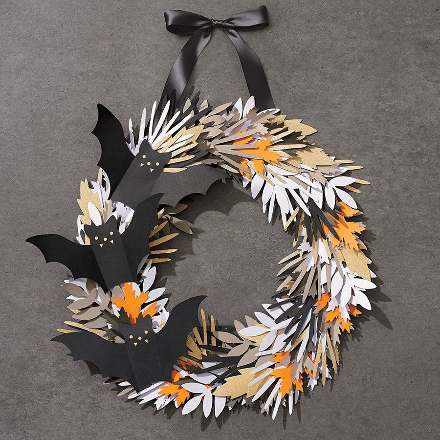 Spooky Bat Wreath Kit