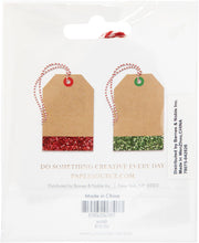 Red/Green Glitter Gift Tags