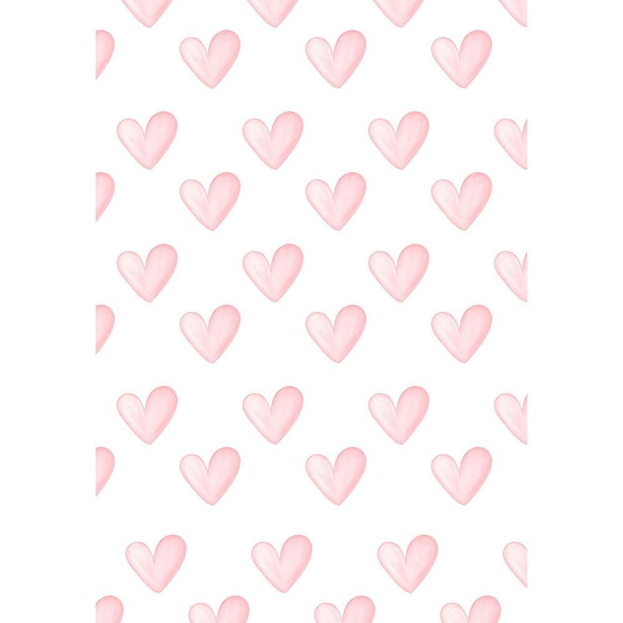 Painted Pink Hearts Flat Wrap