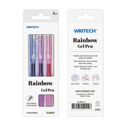 Clear Sherbert Rainbow Gel Pen S/5 - Assorted Ink