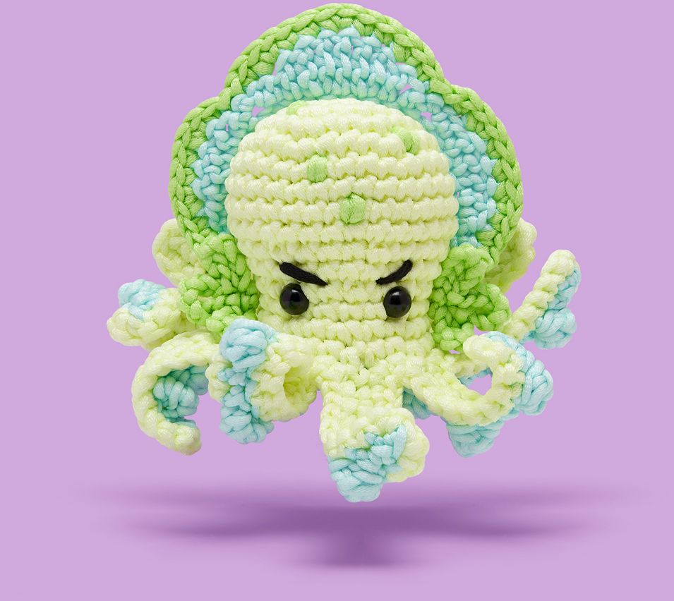 Vlad the Kraken Learn to Crochet Kit