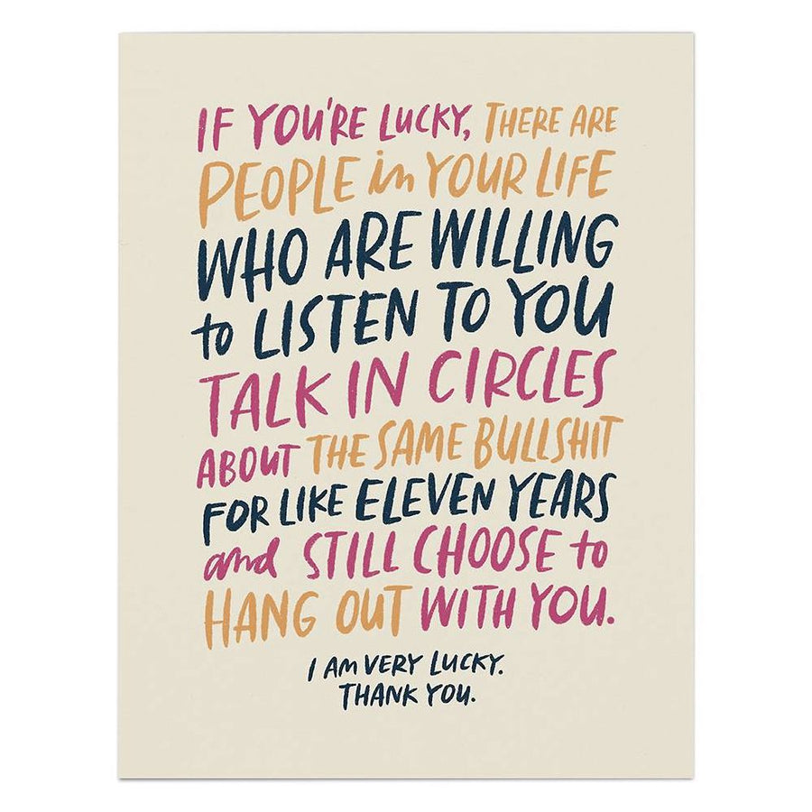 Talk In Circles Greeting Card