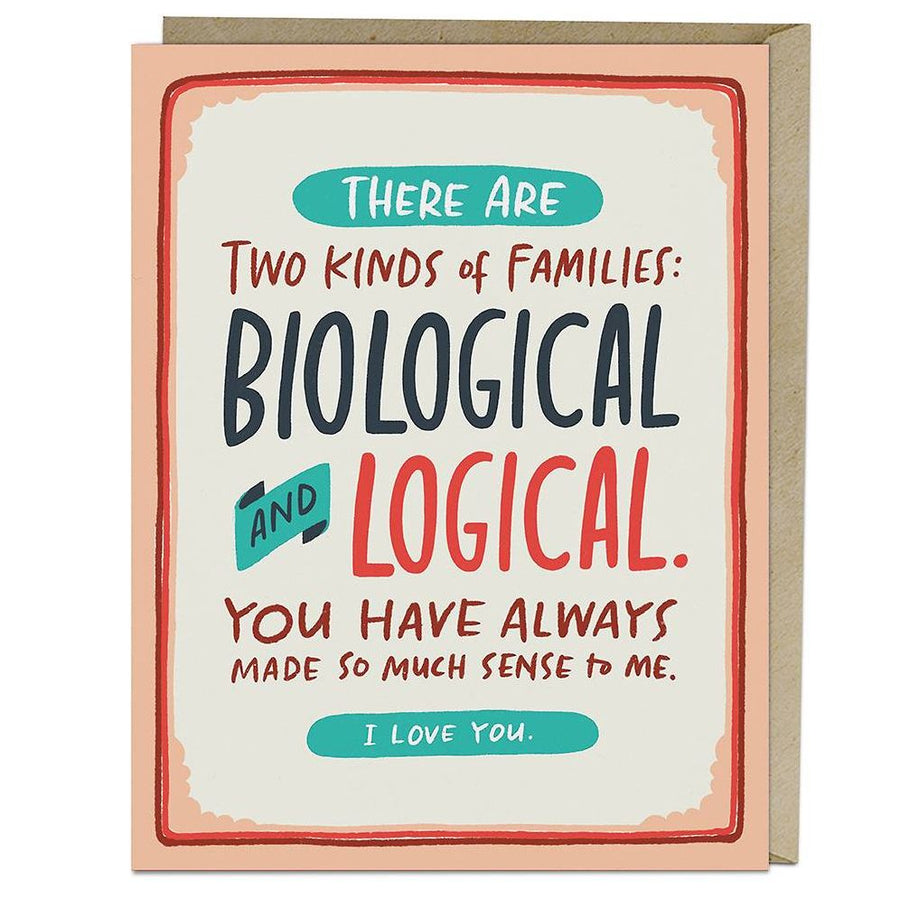 Two Kinds Of Families Card