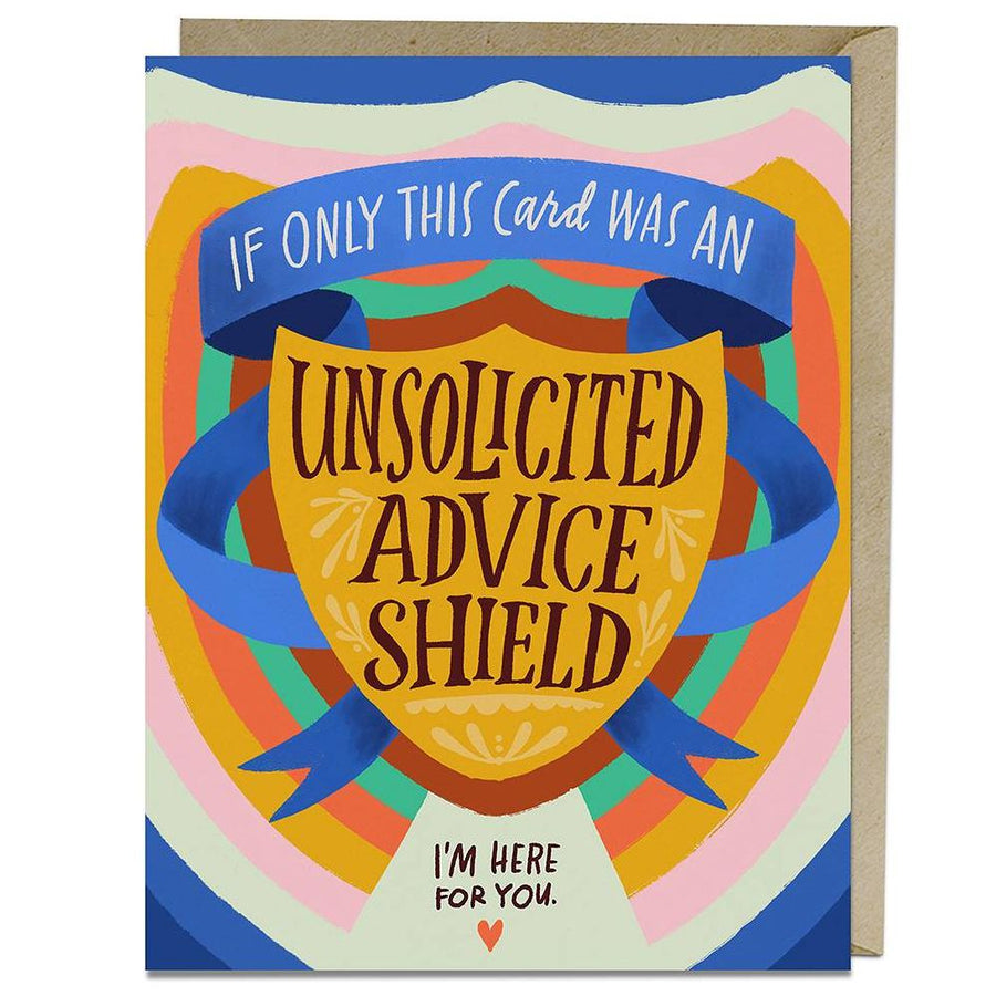 Unsolicited Advice Shield Empathy Card