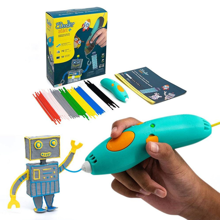 3Doodler Start+ Essentials 3D Pen Set for Kids, Easy to Use, Learn from Home Art Activity Set, Educational STEM Toy for Boys & Girls Ages 6+