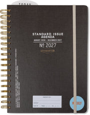 2026-2027 Black Standard Issue Weekly Desk Planner