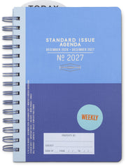 2027 Standard Issue Blue Color Block Weekly Desk Planner