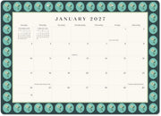 2026-2027 Paper Source Tapestries Decorative 17-Month Desk Blotter