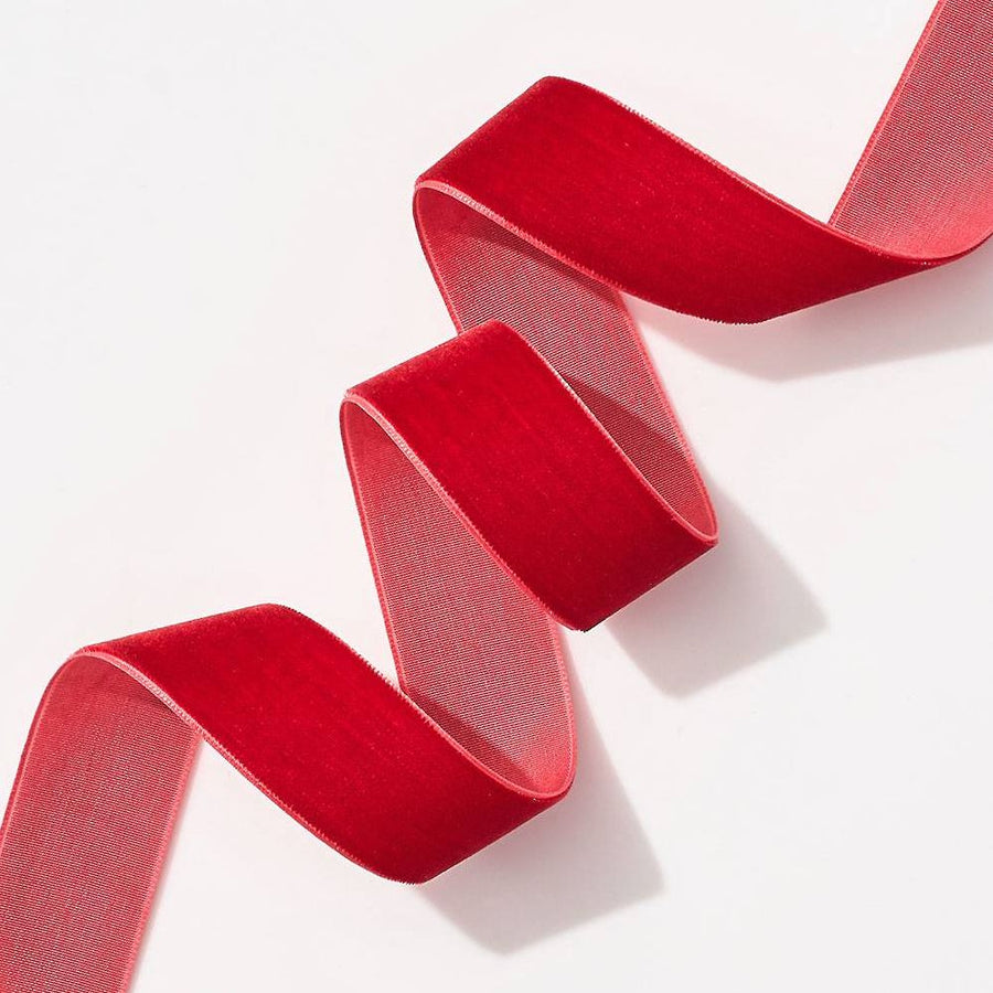 Velvet Red Ribbon 1" 5YD