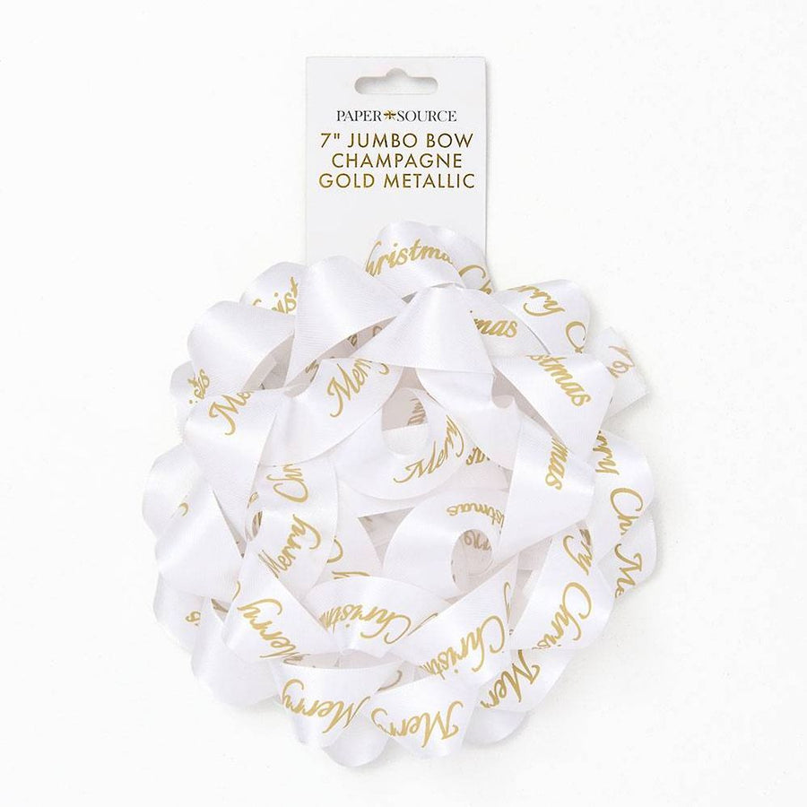 Jumbo Merry Christmas Bow 7"