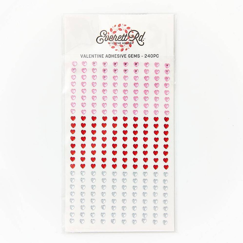 Valentine Adhesive Gems 240ct