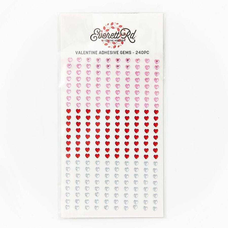 Valentine Adhesive Gems 240ct