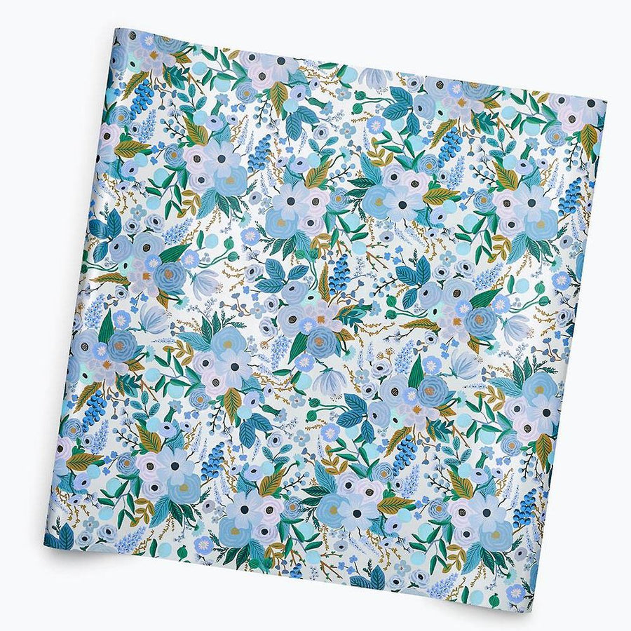 Garden Party Blue Wrapping Paper