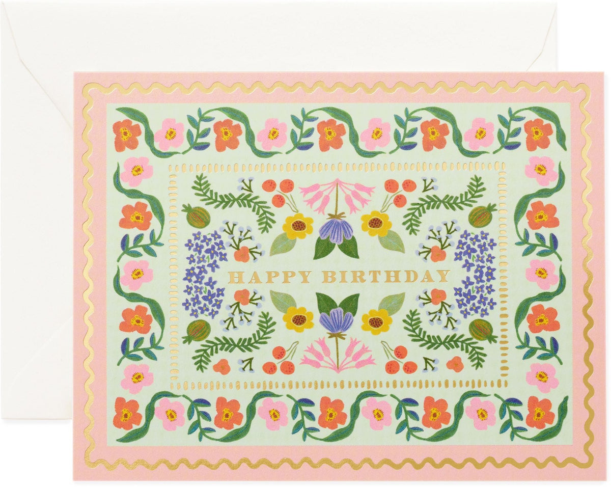 Sicily Garden Birthday Card