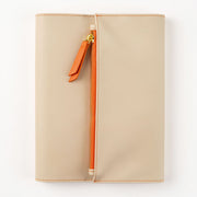Paper Source A5 Journal Cover Clutch - Beige/Orange