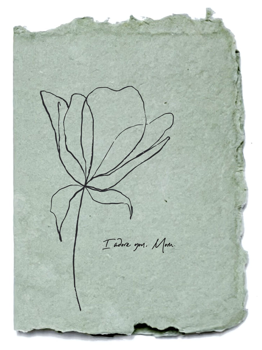 Mother's Day Greeting Card I Adore You, Mom