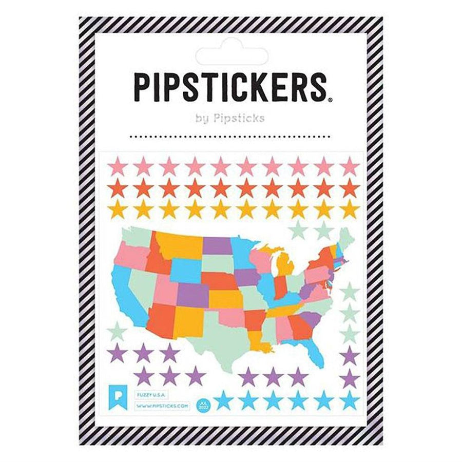 Fuzzy USA Sticker Sheet