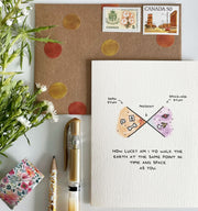 How Lucky Am I? Friendship Card