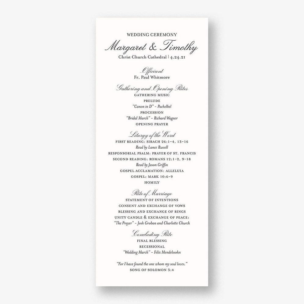 Etched Floral Program