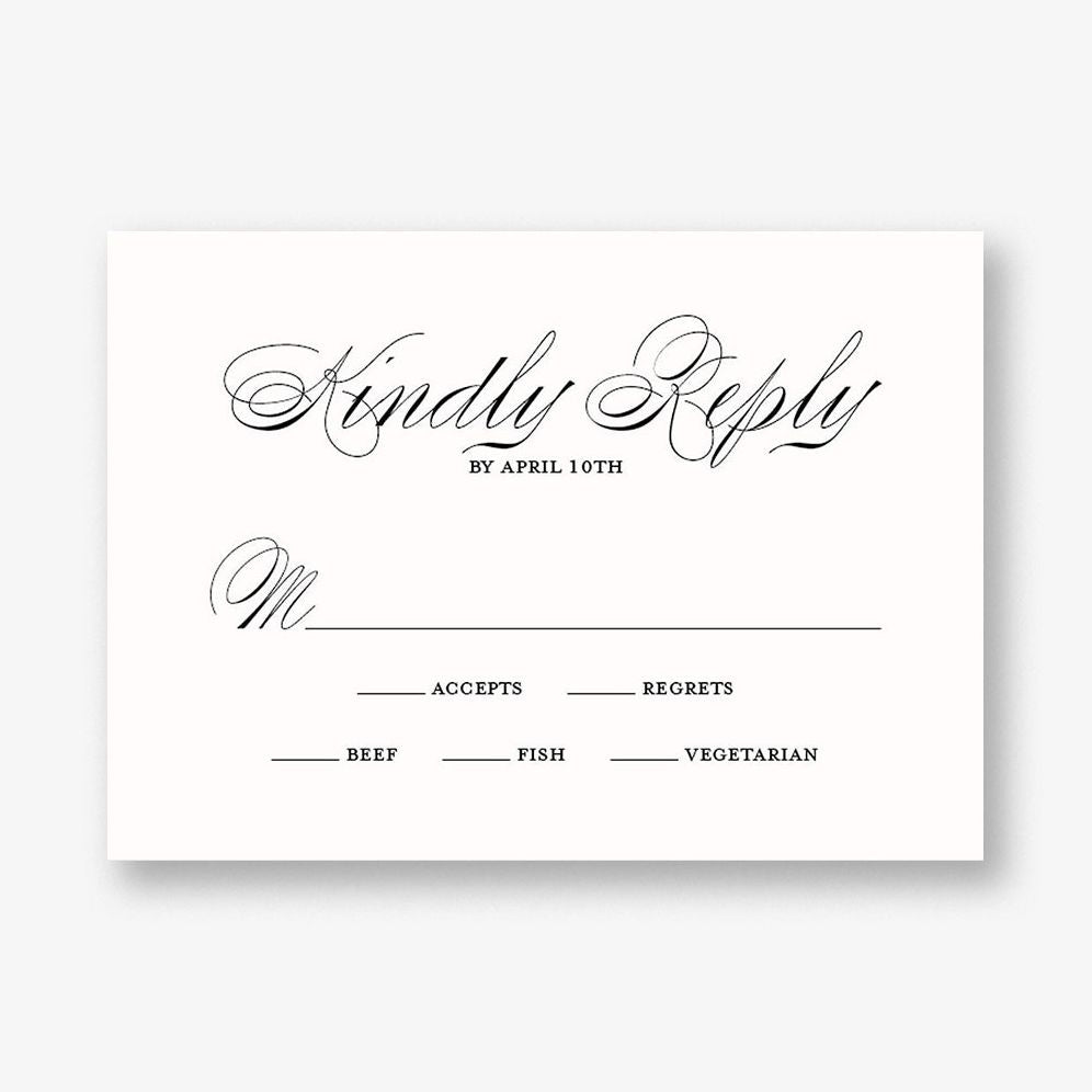 Champagne Border Response Card