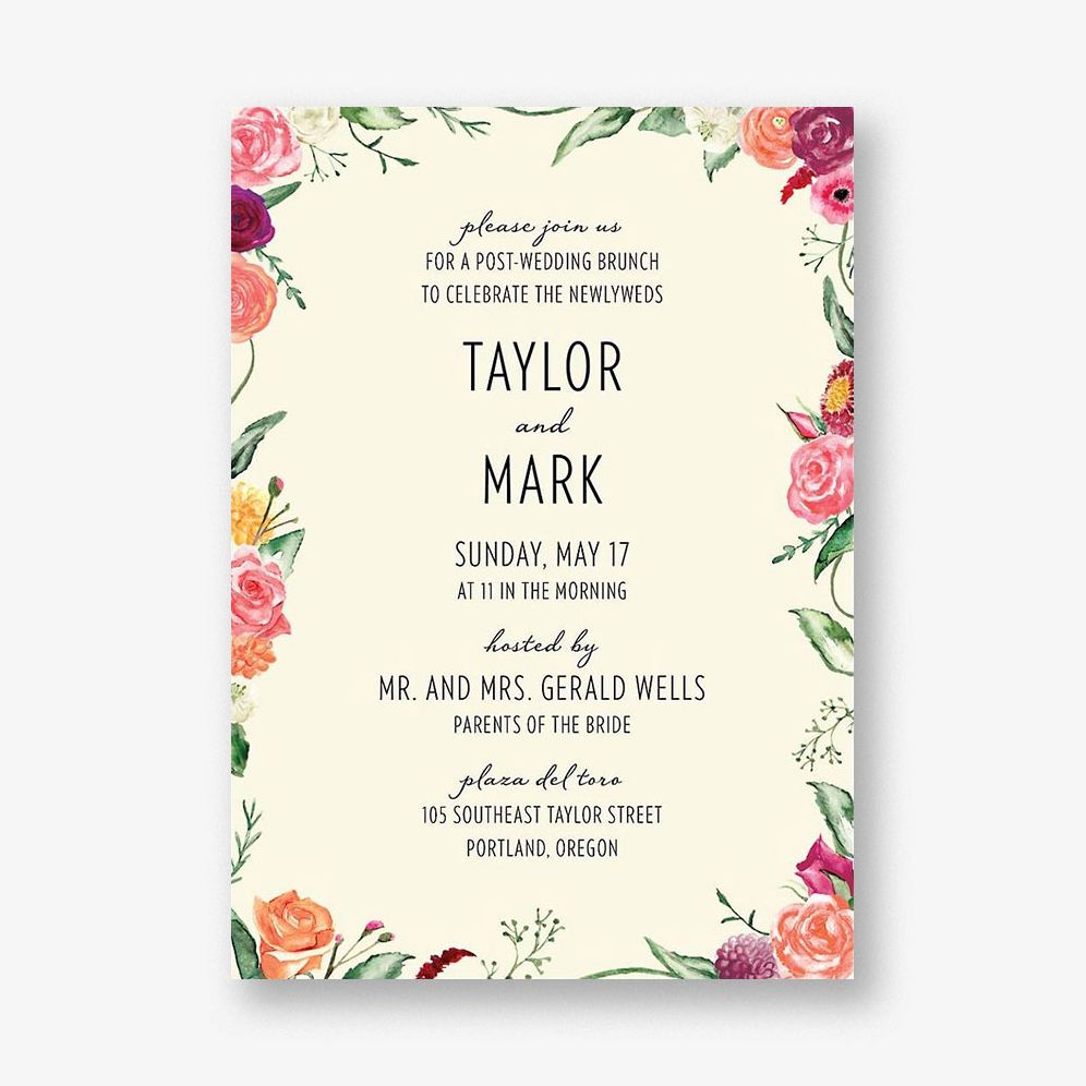 Floral Wreath Information Card