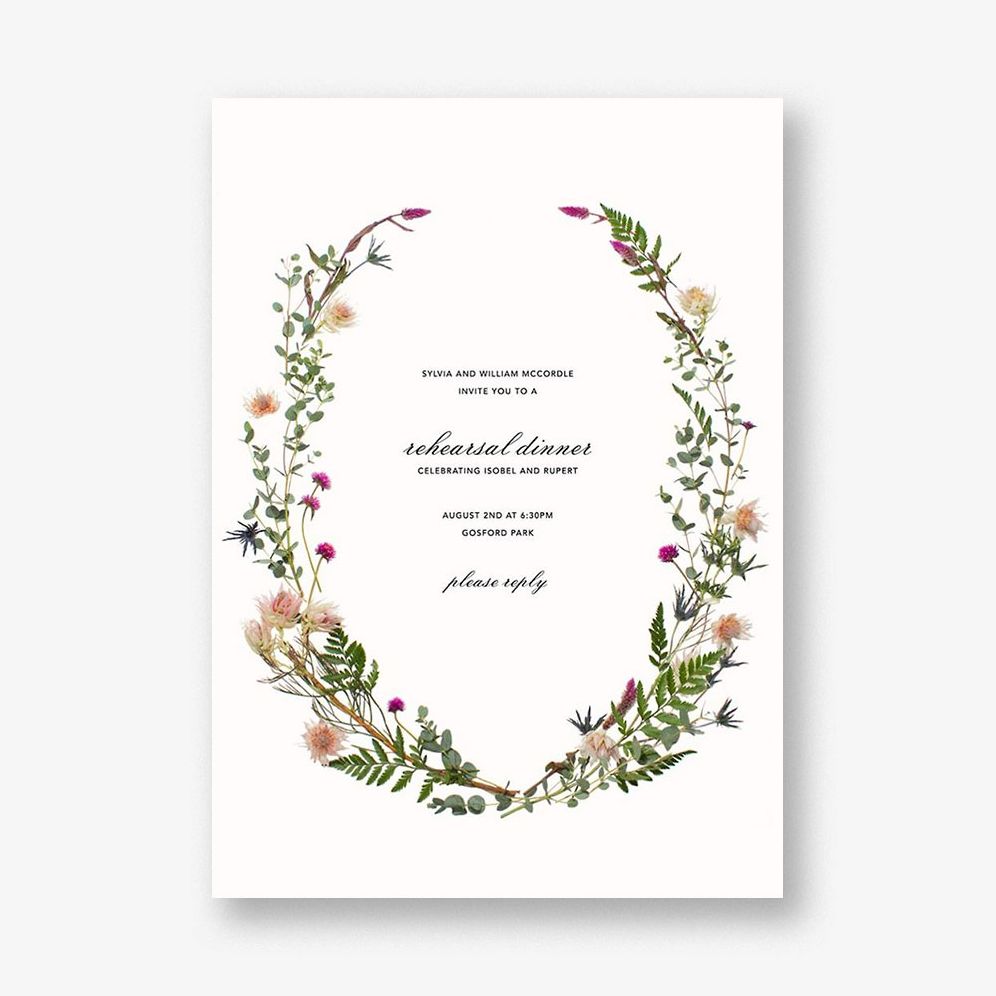 Fleurs Sauvages Rehearsal Dinner