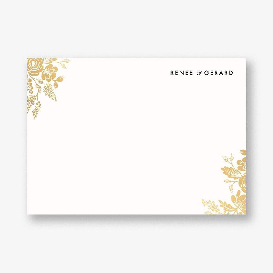 Heather and Lace Foil Stationery