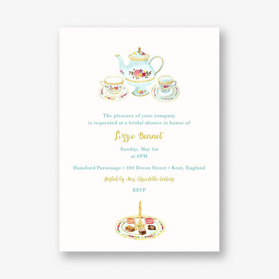 Petits Fours Secs Bridal Shower Invitation
