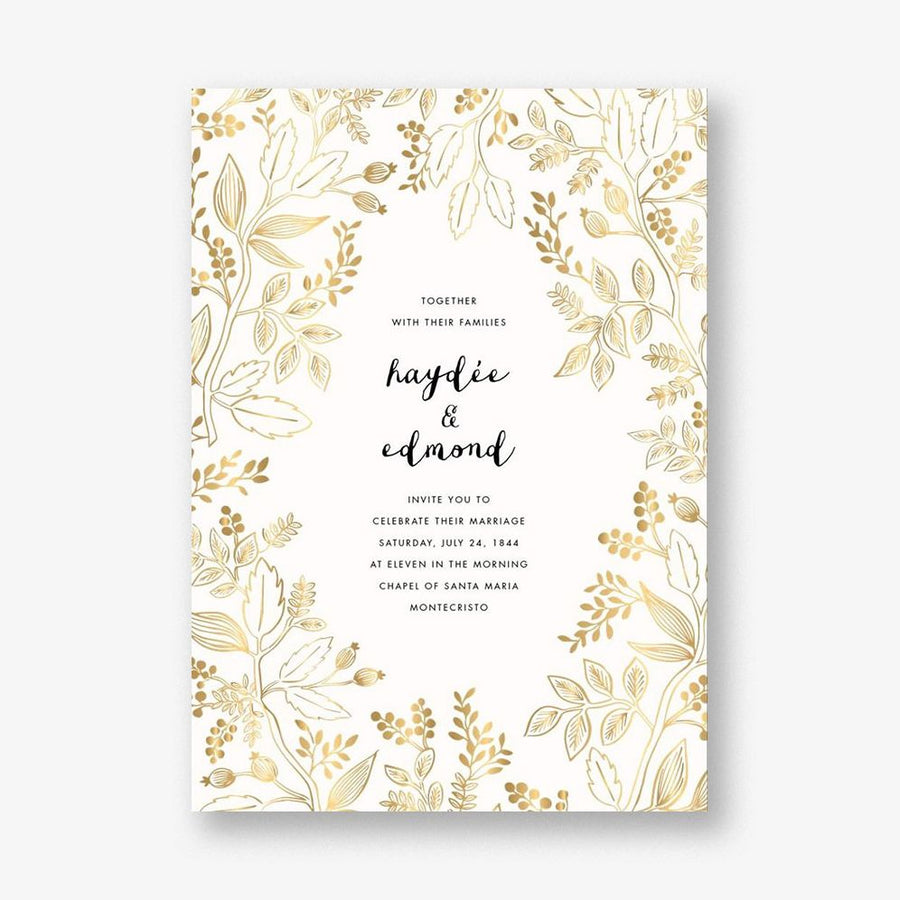 Queen Anne Wedding Invitation