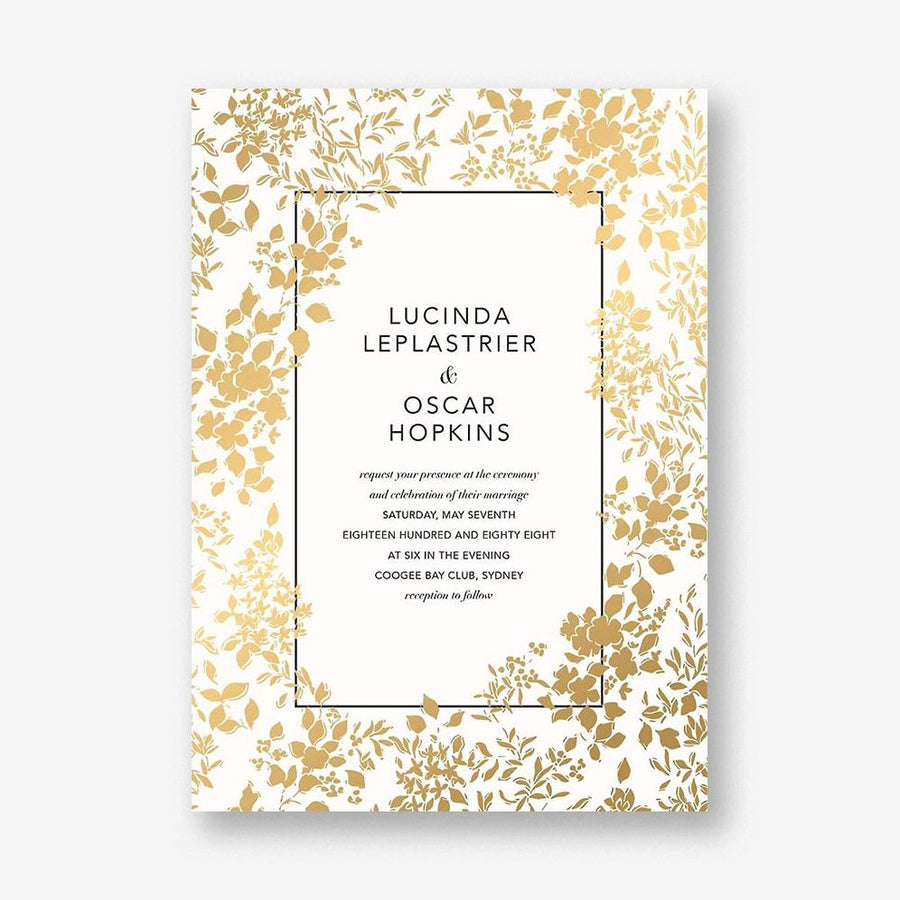 Richmond Park Foil Wedding Invitation