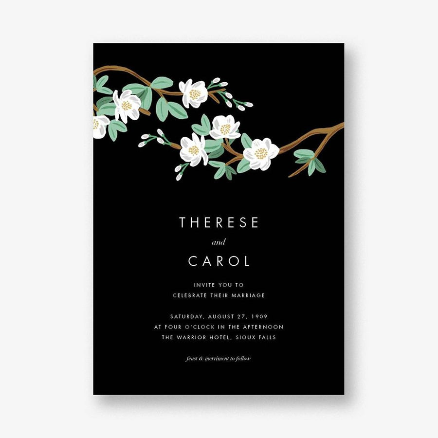 Tea Tree Wedding Invitation