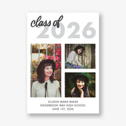 Class Of Multi-Photo Graduation Announcement