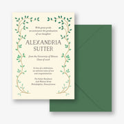 Vine Frame Graduation Announcement