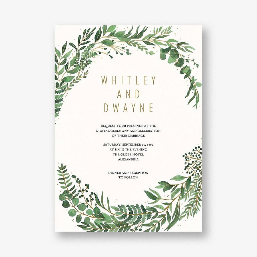 Verde Wedding Invitation