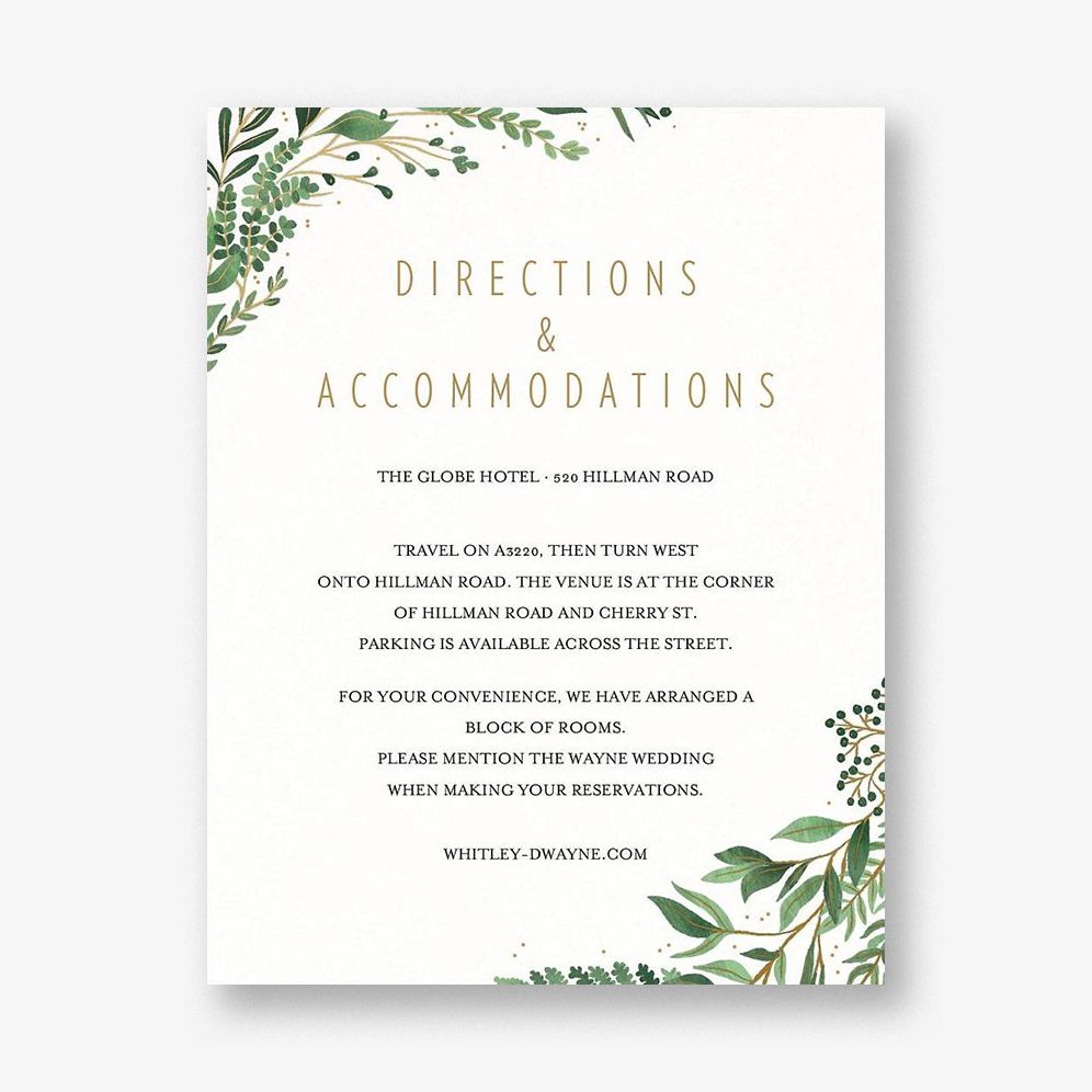 Verde Information Card