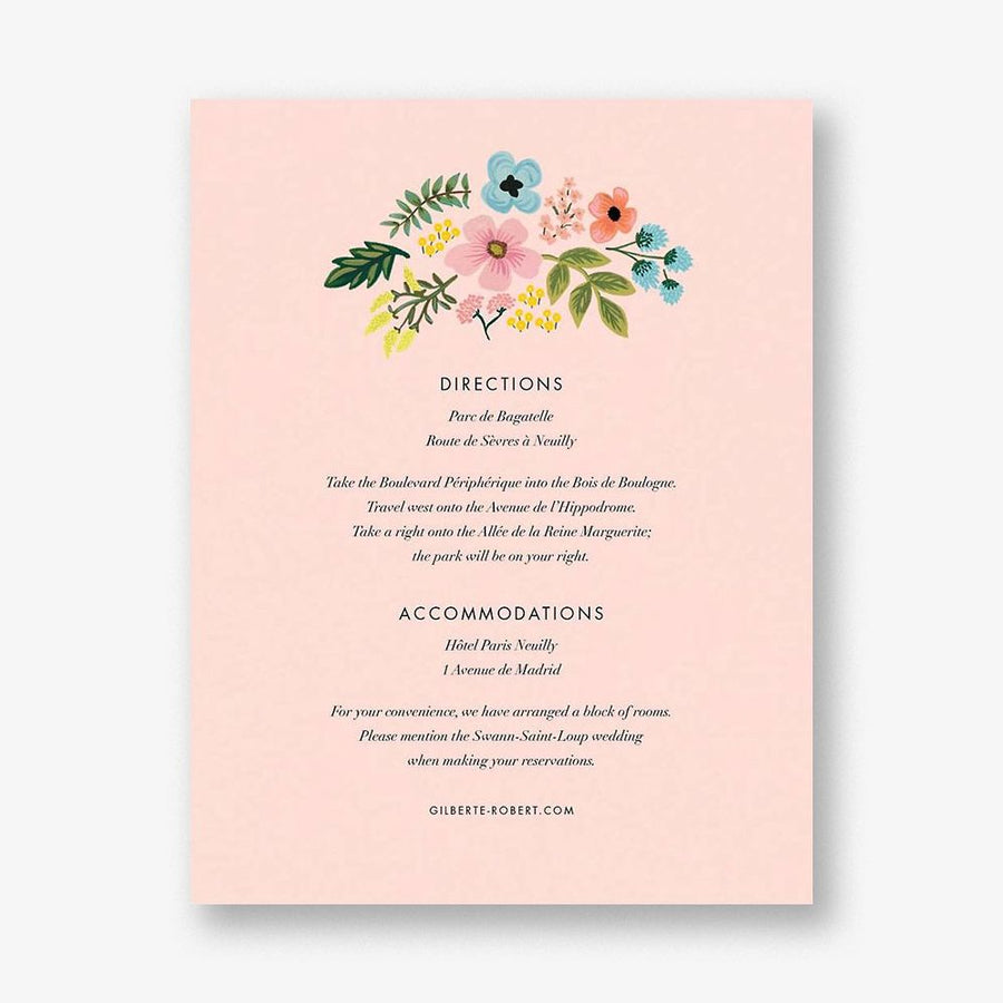 Spring Gatherings Information Card