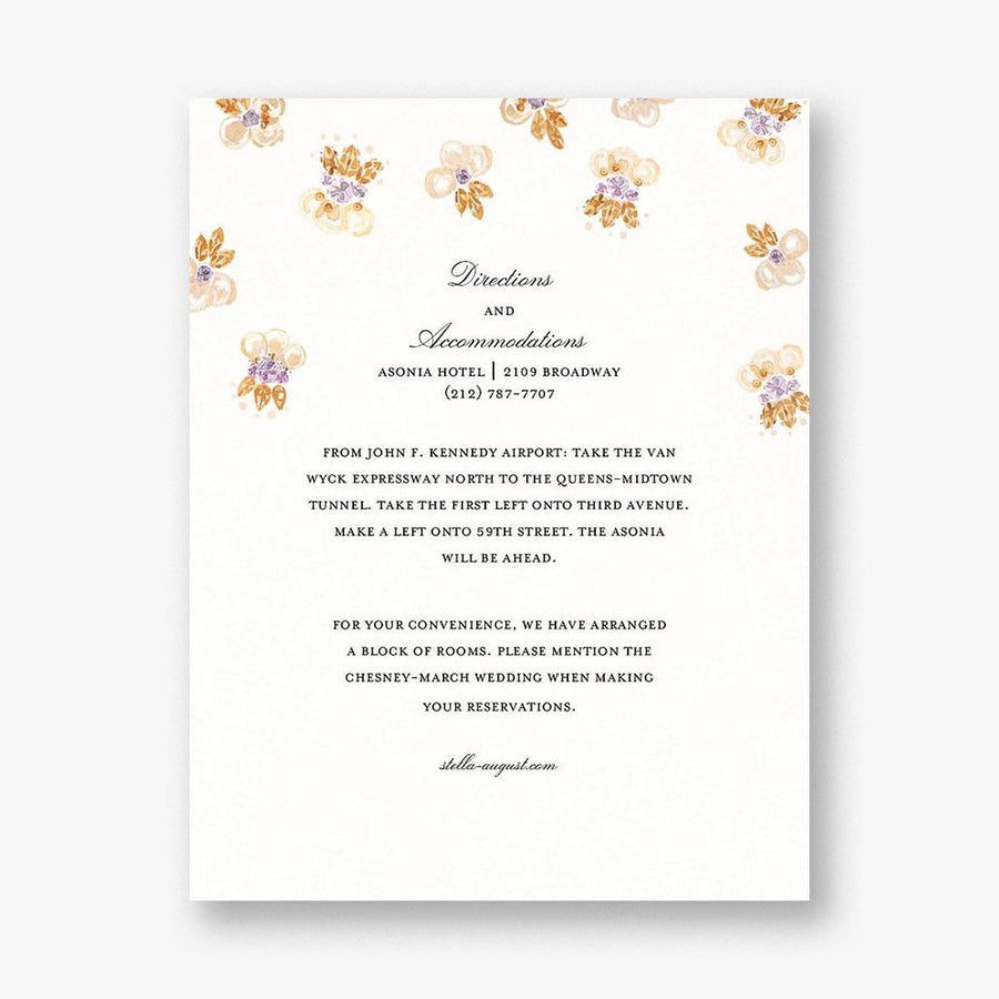 Petal Cascade Information Card
